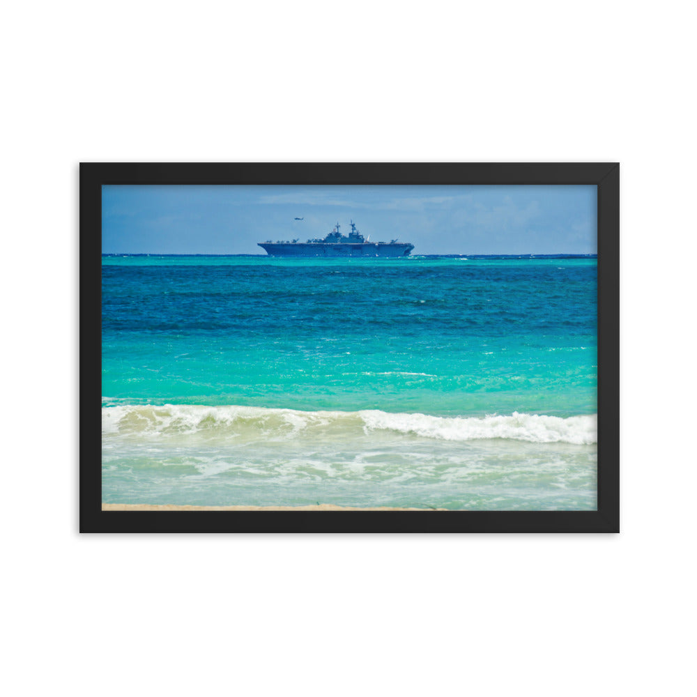 USS Essex (LHD-2) Framed Ship Photo