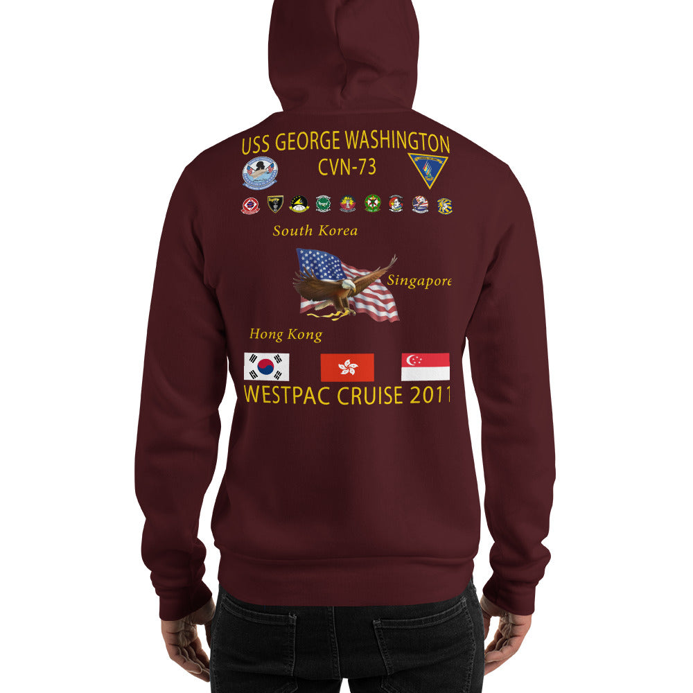 USS George Washington (CVN-73) 2011 Cruise Hoodie