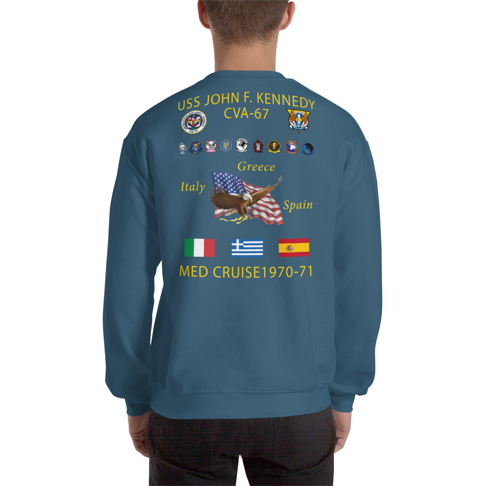 USS John F. Kennedy (CVA-67) 1970-71 Cruise Sweatshirt