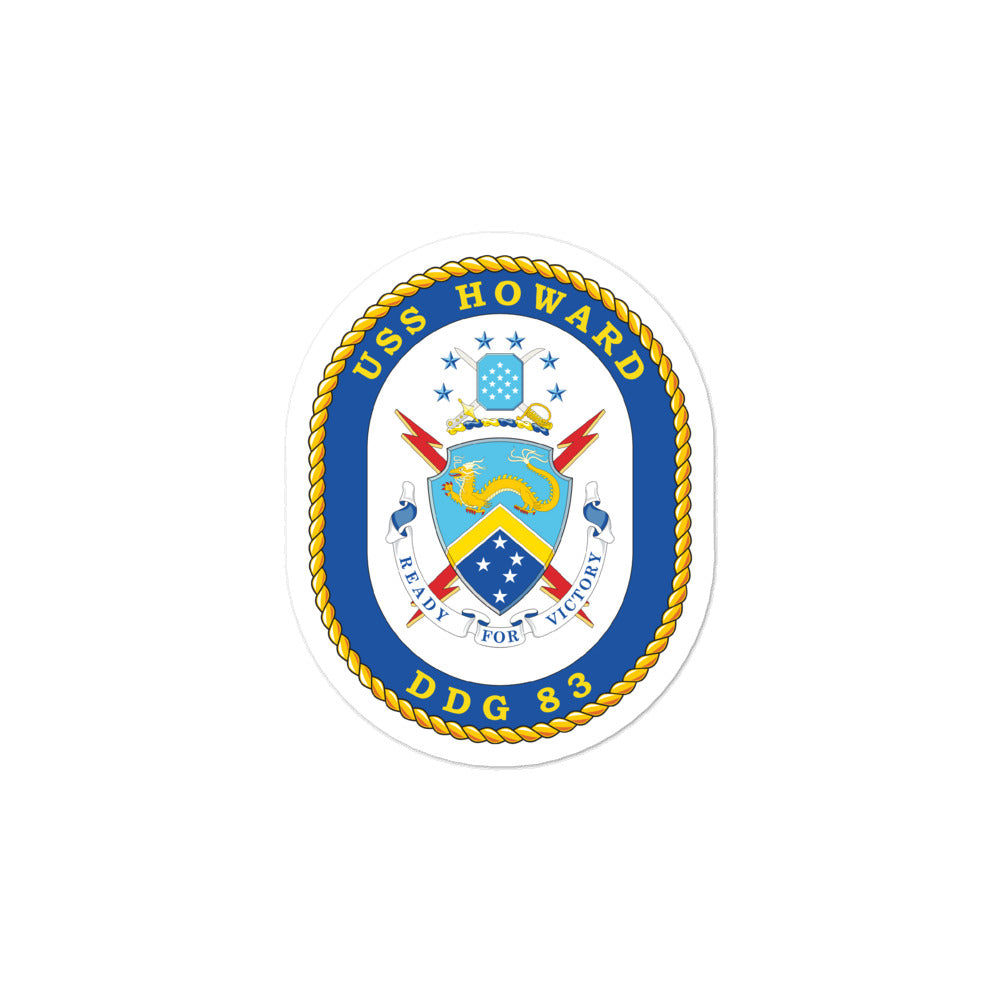 USS Howard (DDG-83) Ship's Crest Vinyl Sticker