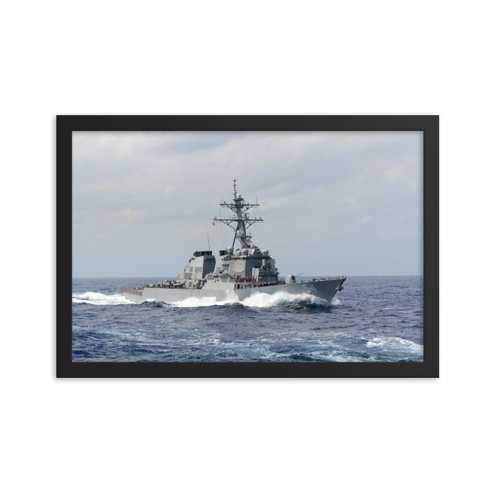 USS Curtis Wilbur (DDG-54) Framed Ship Photo
