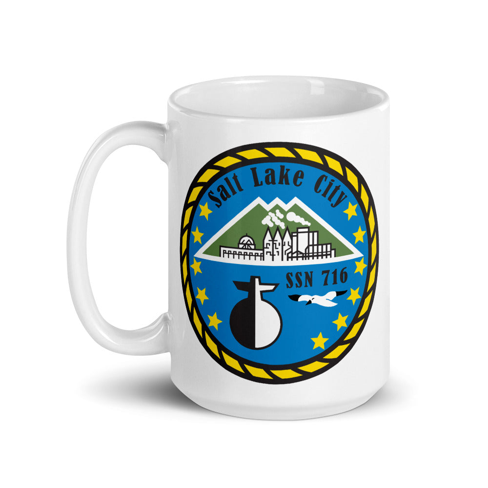 USS Salt Lake City (SSN-716) Ship's Crest Mug