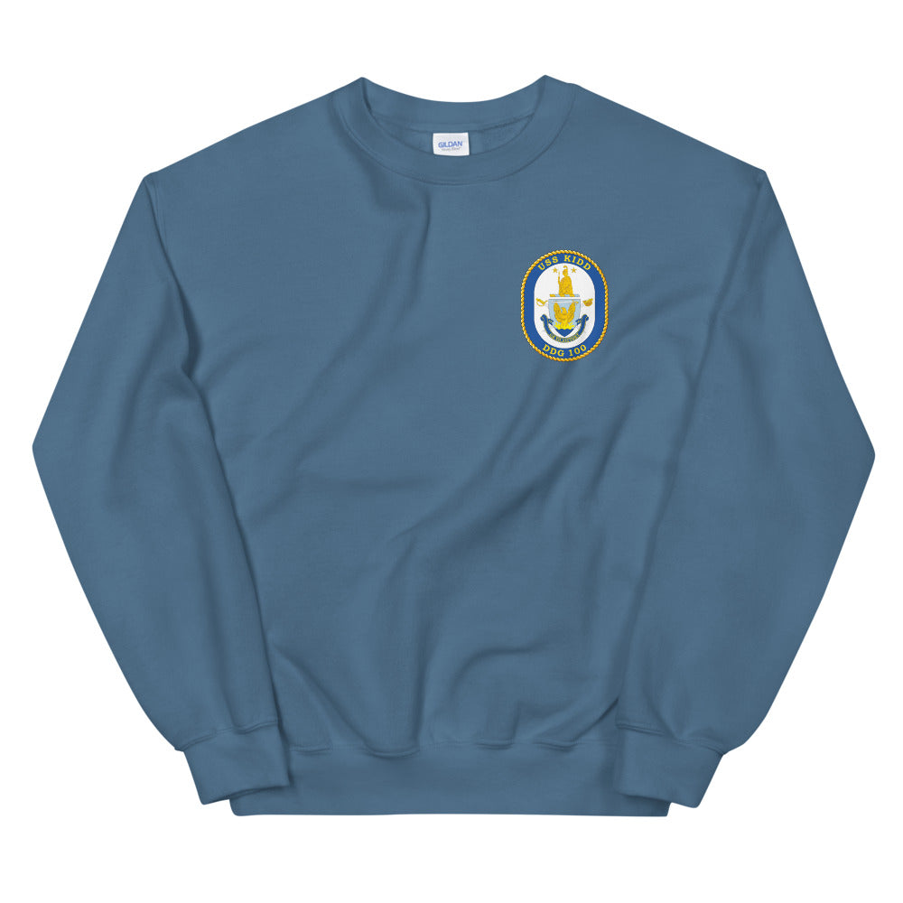 USS Kidd (DDG-100) Ship's Crest Sweatshirt