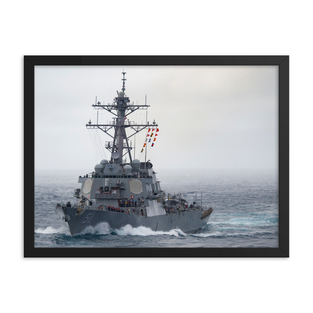 USS Arleigh Burke (DDG-51) Framed Ship Photo
