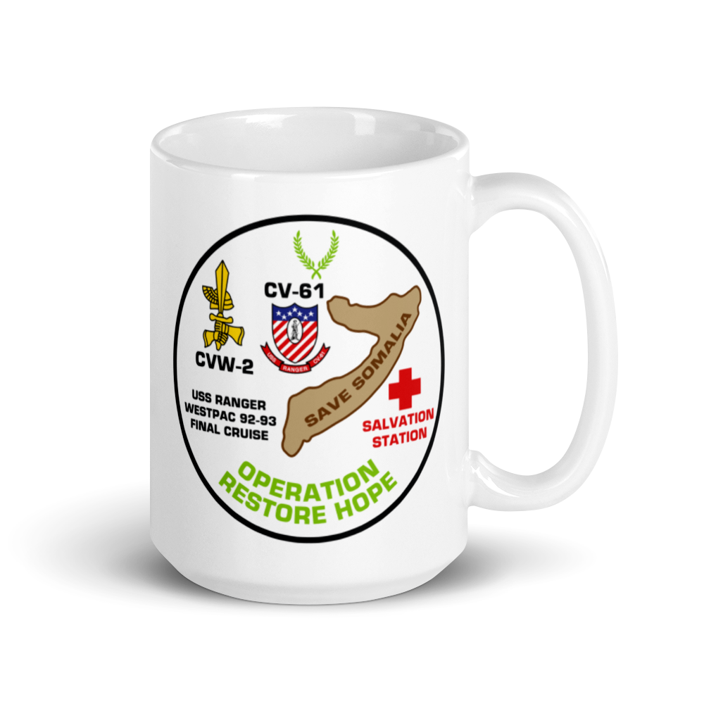 USS Ranger (CV-61) Operation Restore Hope '92-'93 Mug