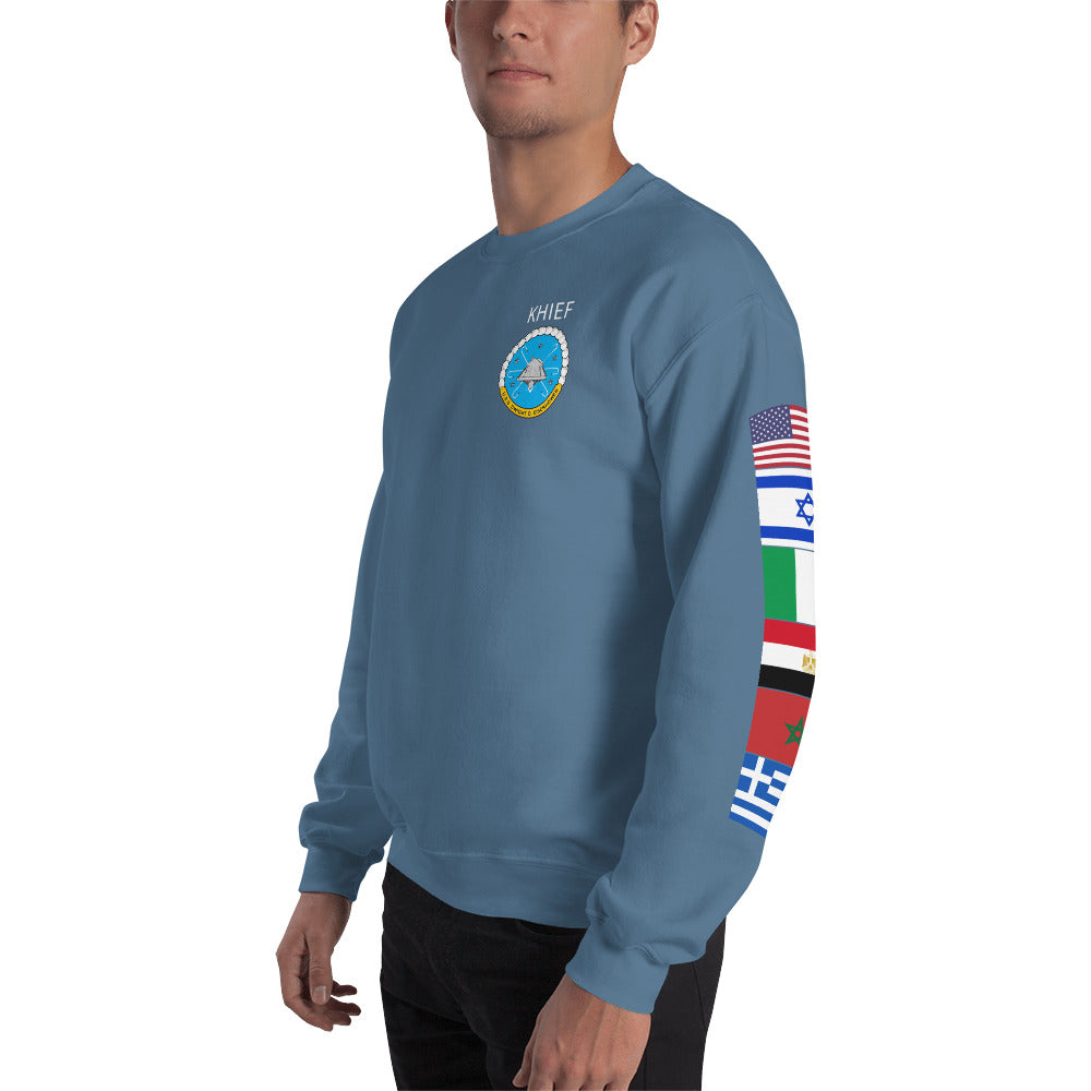 IKE CUSTOM w/FLAGS - E HUGHES - Sweatshirt