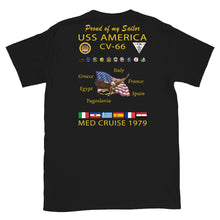 Load image into Gallery viewer, USS America (CV-66) 1979 Cruise Shirt - FAMILY