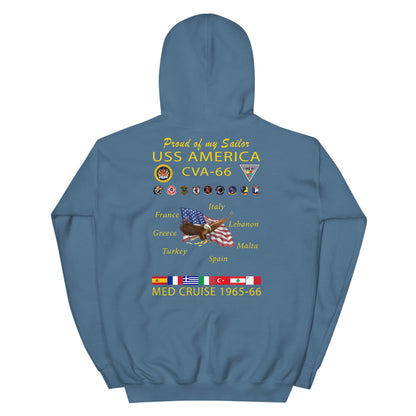 USS America (CVA-66) 1965-66 Cruise Hoodie - FAMILY