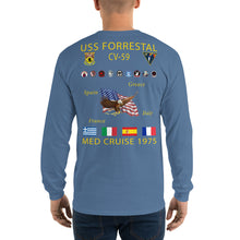 Load image into Gallery viewer, USS Forrestal (CV-59) 1975 Long Sleeve Cruise Shirt