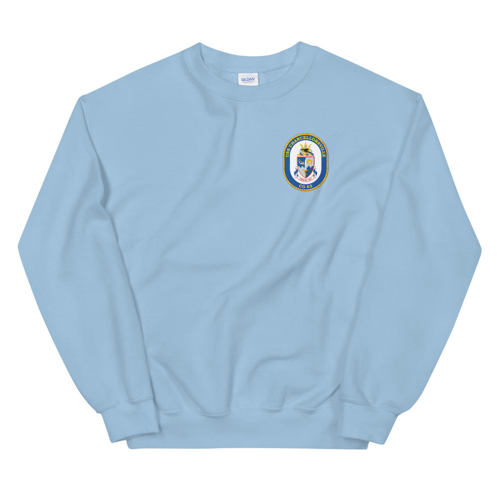 USS Chancellorsville (CG-62) Ship's Crest Sweatshirt