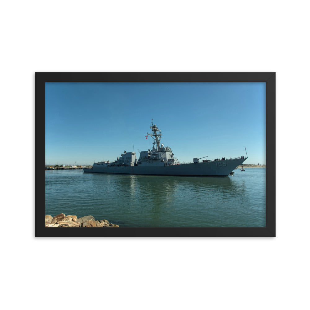 USS Dewey (DDG-105) Framed Ship Photo