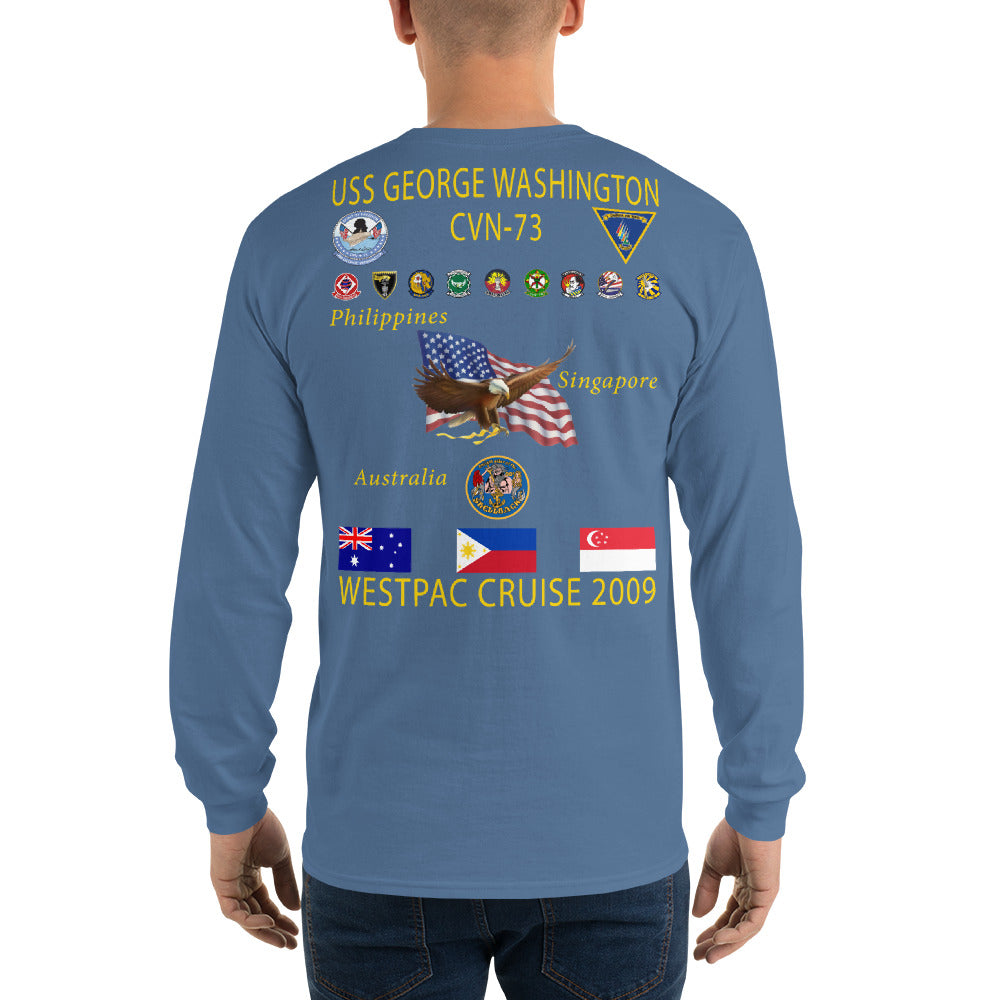 USS George Washington (CVN-73) 2009 Long Sleeve Cruise Shirt