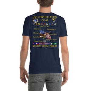 USS Constellation (CV-64) 1988-89 Cruise Shirt