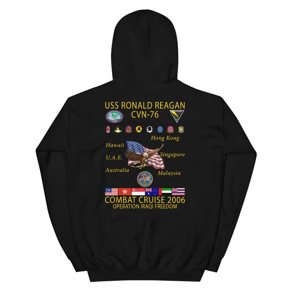 USS Ronald Reagan (CVN-76) 2006 Cruise Hoodie