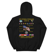 Load image into Gallery viewer, USS Ronald Reagan (CVN-76) 2006 Cruise Hoodie