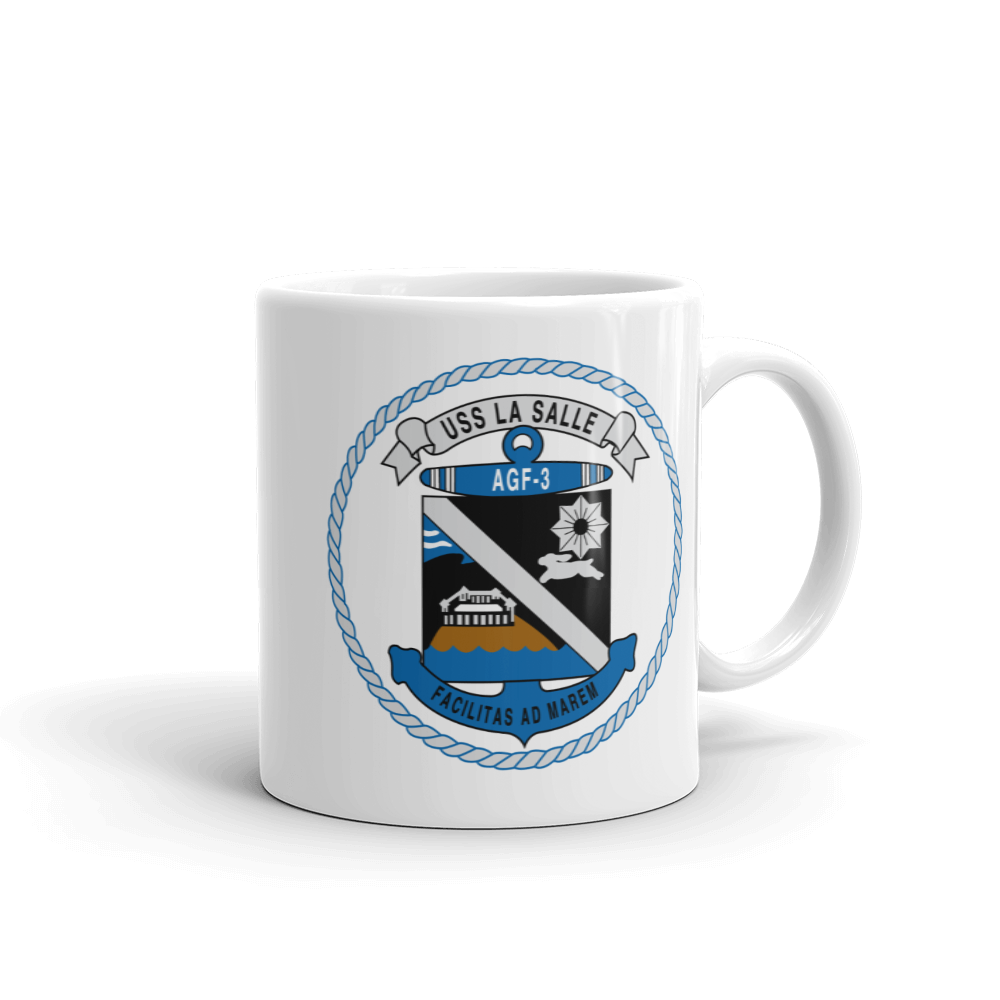 USS LaSalle (AGF-3) Ship's Crest Mug