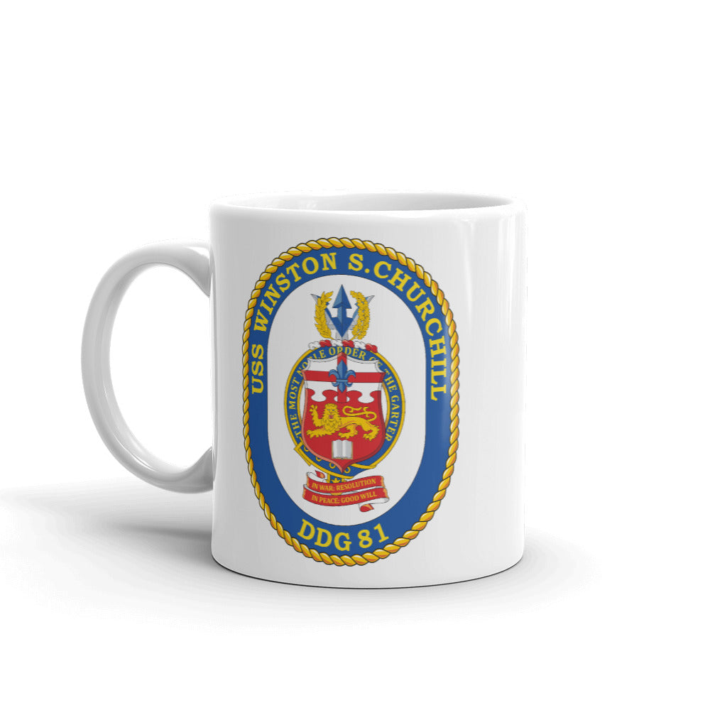 USS Winston S. Churchill (DDG-81) Ship's Crest Mug