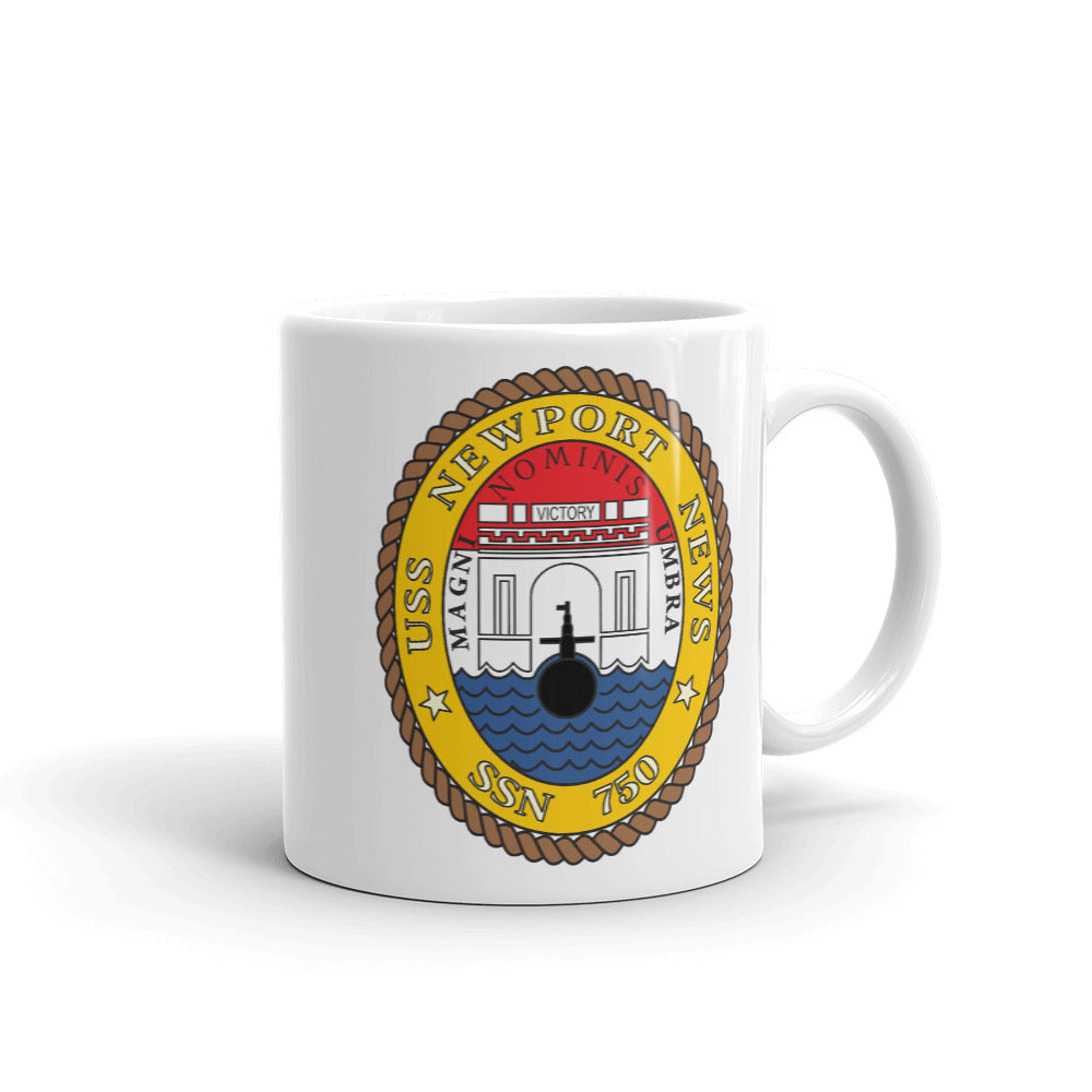 USS Newport News (SSN-750) Ship's Crest Mug