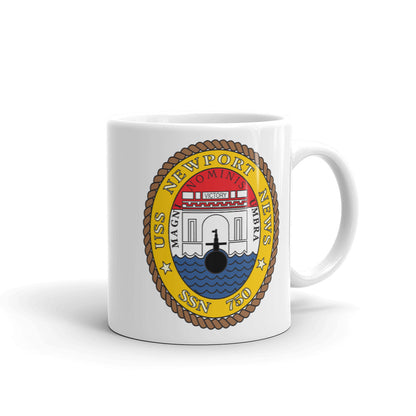 USS Newport News (SSN-750) Ship's Crest Mug