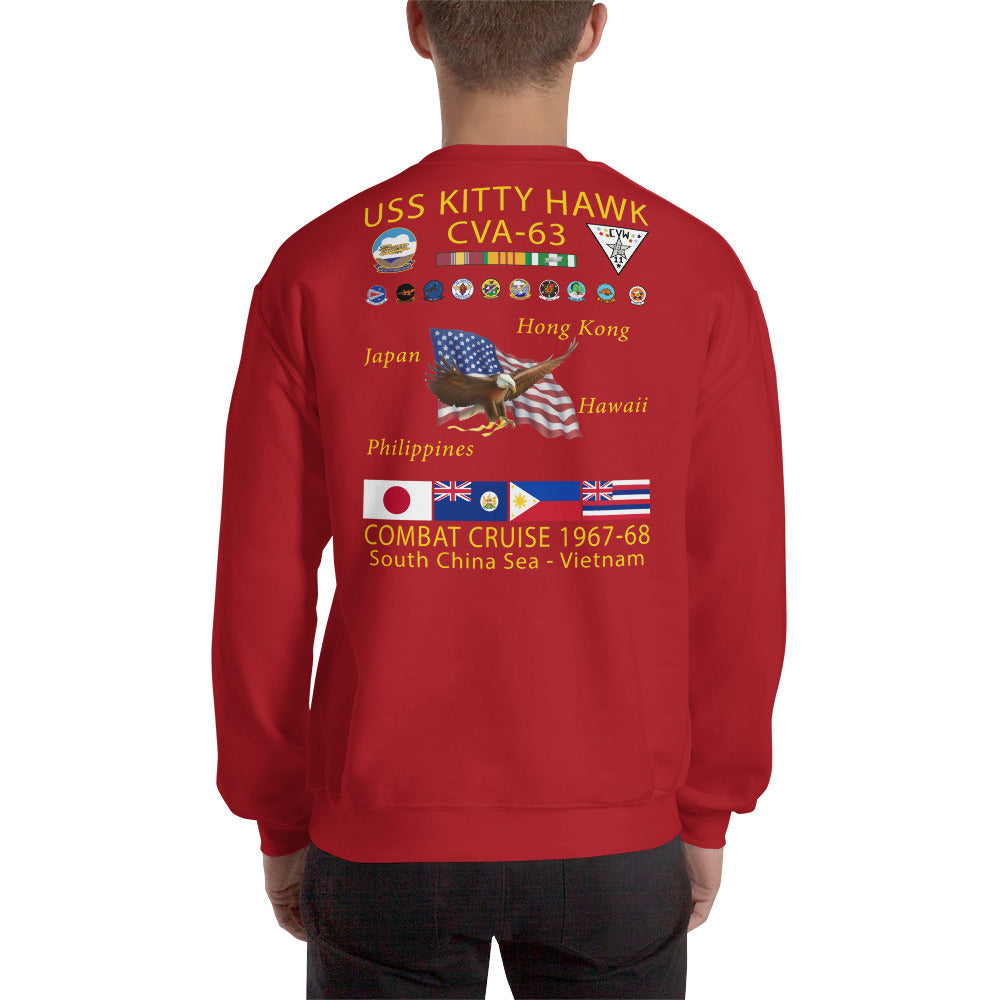 USS Kitty Hawk (CVA-63) 1967-68 Cruise Sweatshirt
