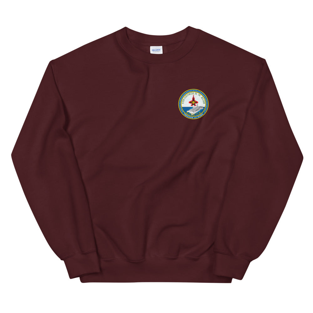 USS George H.W. Bush (CVN-77) Ship's Crest Sweatshirt