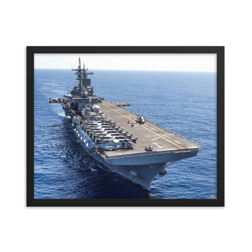 USS Wasp (LHD-1) Framed Ship Photo