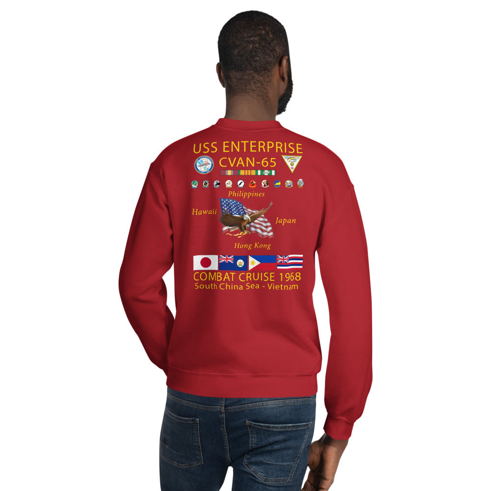 USS Enterprise (CVAN-65) 1968 Cruise Sweatshirt