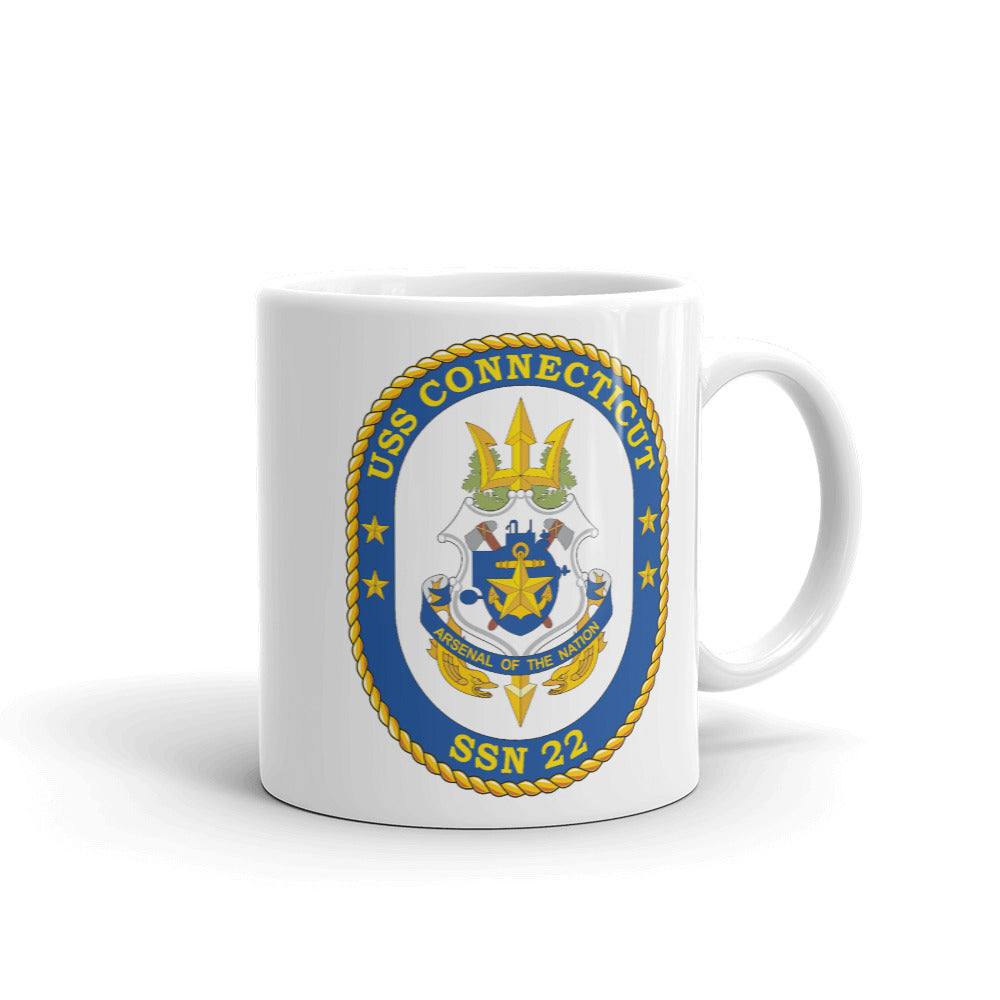 USS Connecticut (SSN-22) Ship's Crest Mug