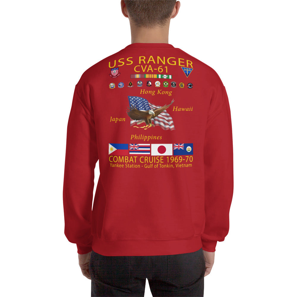 USS Ranger (CVA-61) 1969-70 Cruise Sweatshirt