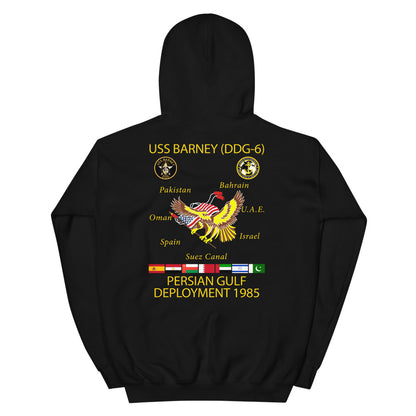 USS Barney (DDG-6) 1985 Cruise Hoodie
