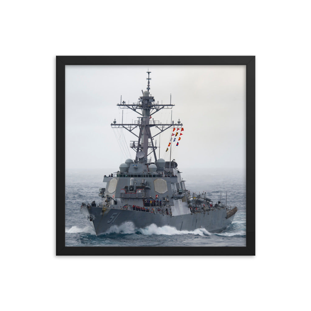 USS Arleigh Burke (DDG-51) Framed Ship Photo