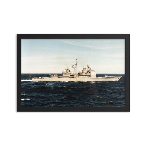 USS Gettyburg (CG-64) Framed Ship Photo