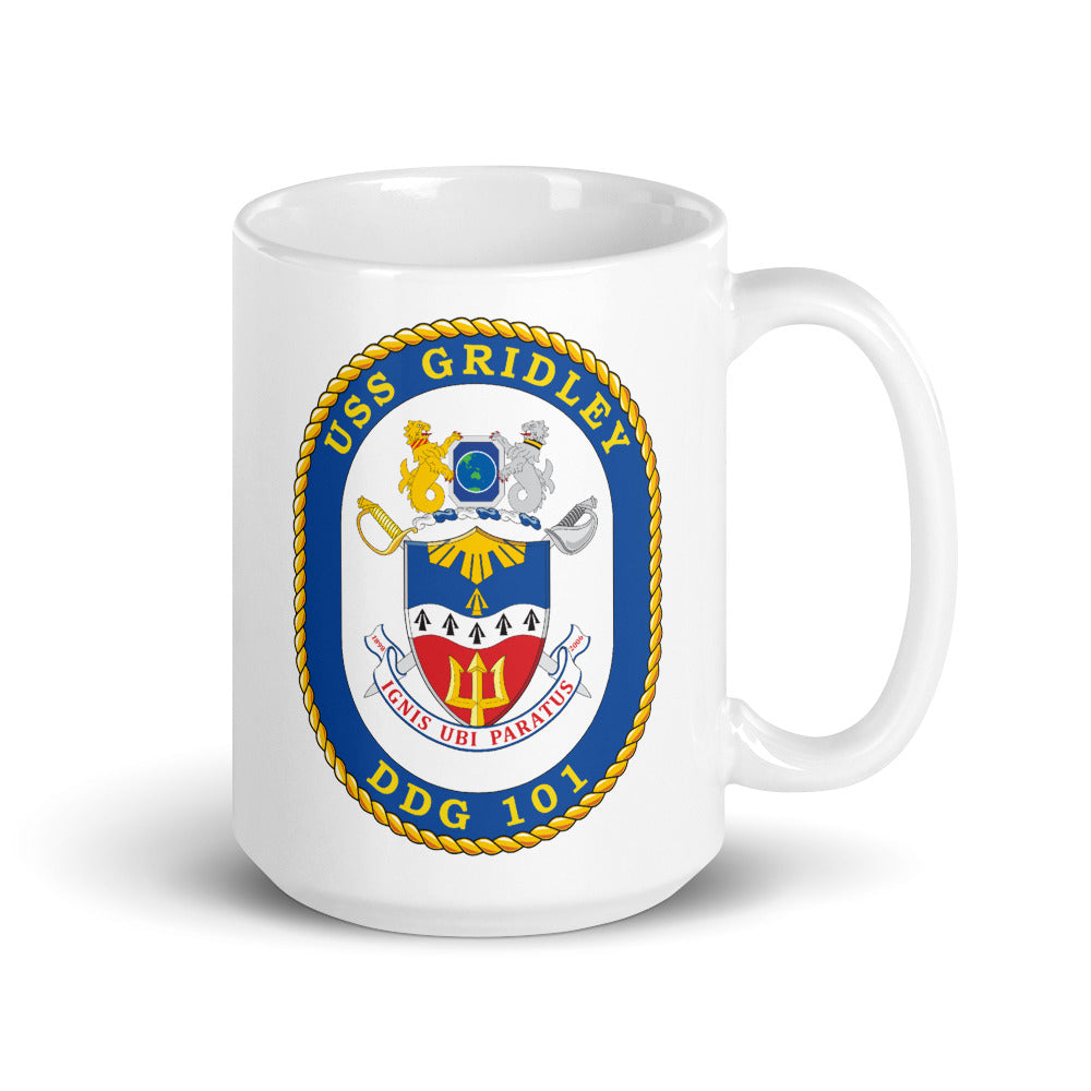USS Gridley (DDG-101) Ship's Crest Mug