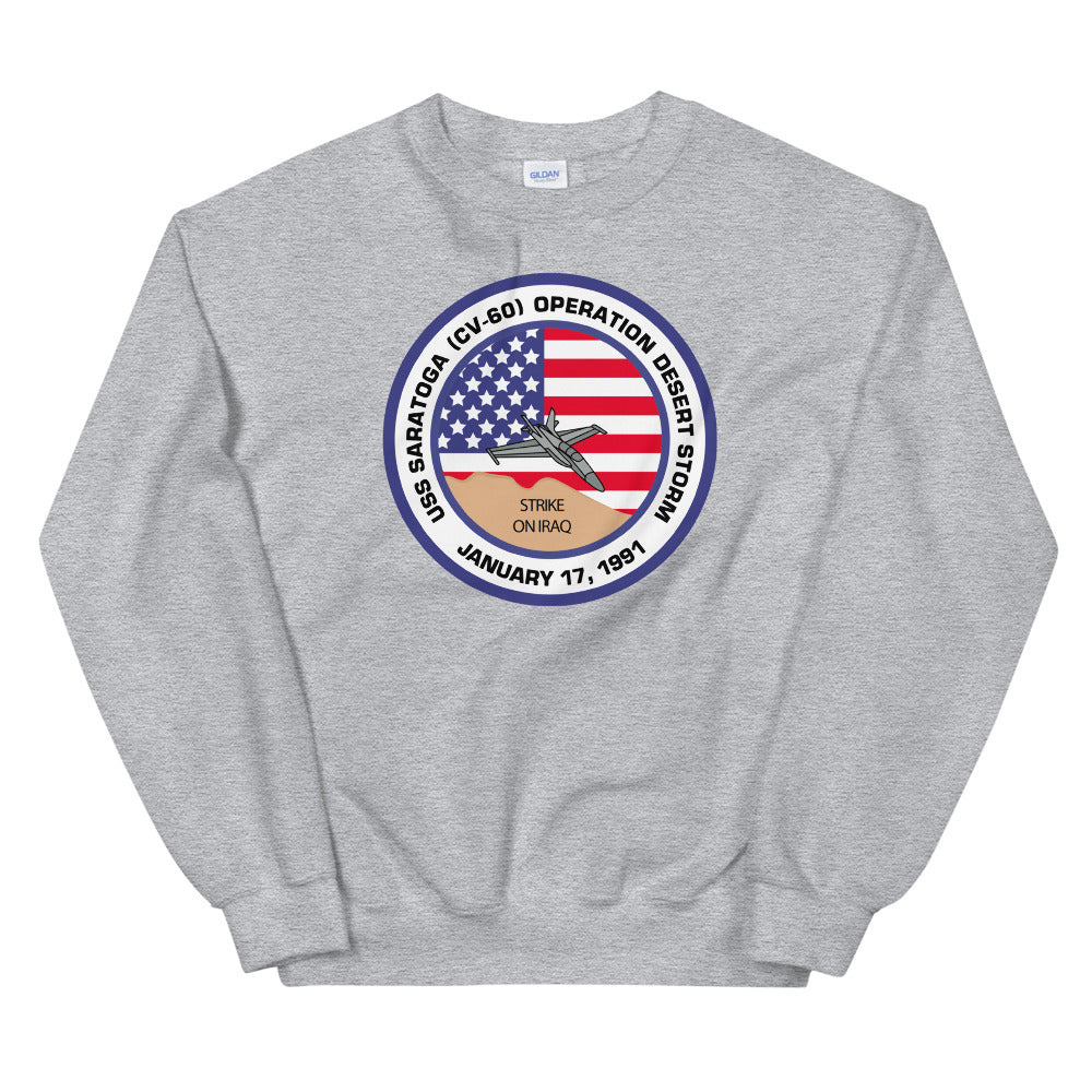 USS Saratoga (CV-60) Operation Desert Storm Sweatshirt