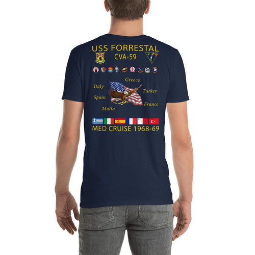 USS Forrestal (CVA-59) 1968-69 Cruise Shirt