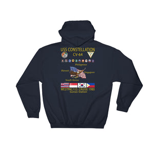 USS Constellation (CV-64) 1980 Cruise Hoodie - Gonzo Station