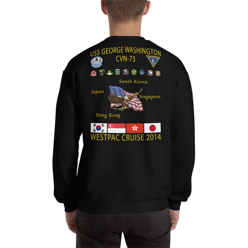 USS George Washington (CVN-73) 2014 Cruise Sweatshirt