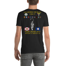 Load image into Gallery viewer, USS George HW Bush (CVN-77) 2017 Tiger Cruise Shirt