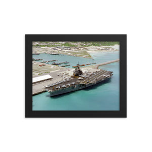 USS Saratoga (CV-60) Framed Ship Photo