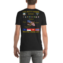 Load image into Gallery viewer, USS Kitty Hawk (CV-63) 2001 Cruise Shirt