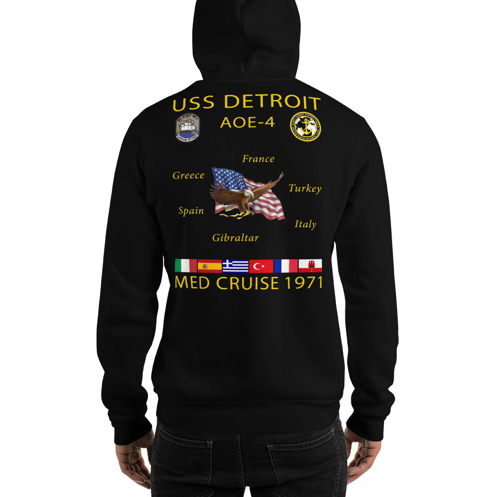 USS Detroit (AOE-4) 1971 Cruise Hoodie
