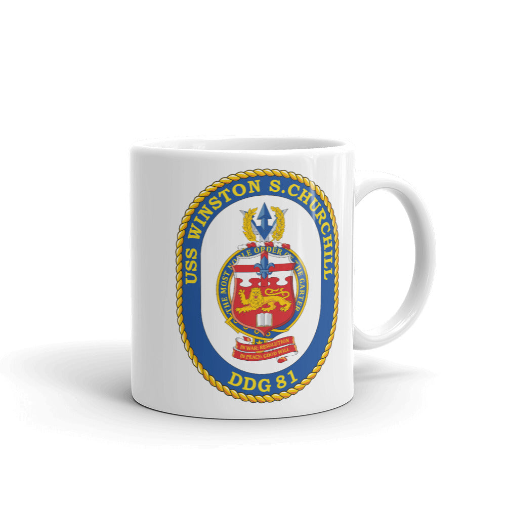 USS Winston S. Churchill (DDG-81) Ship's Crest Mug