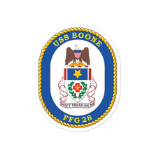 Load image into Gallery viewer, USS Boone (FFG-28) Ship&#39;s Crest Vinyl Sticker