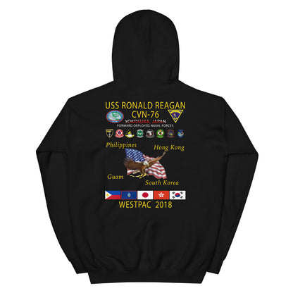 USS Ronald Reagan (CVN-76) 2018 Cruise Hoodie
