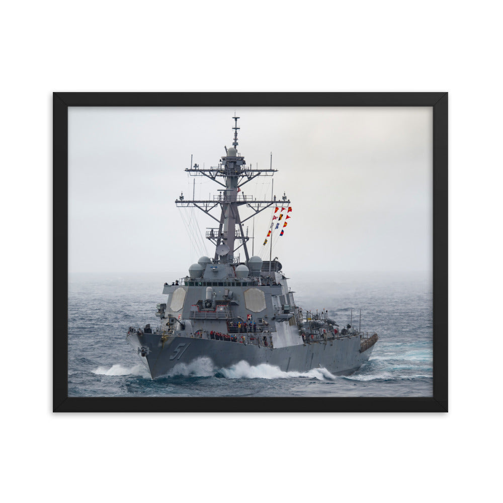 USS Arleigh Burke (DDG-51) Framed Ship Photo