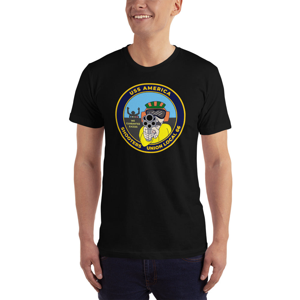 USS America (CV-66) Shooters Union Local 66 T-Shirt