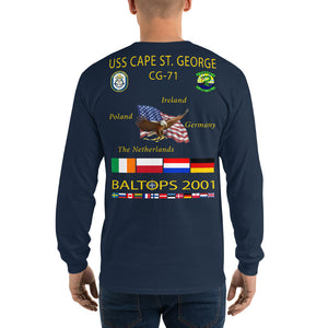USS Cape St George (CG-71) 2001 Long Sleeve Cruise Shirt
