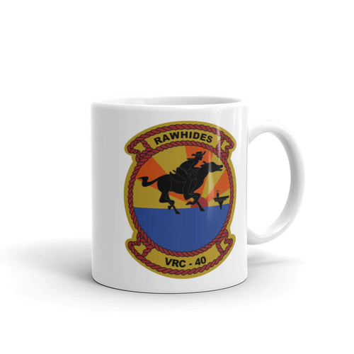 VRC-40 Rawhides Squadron Crest Mug