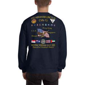 USS Abraham Lincoln (CVN-72) 1995 Cruise Sweatshirt