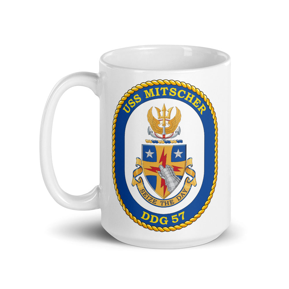 USS Mitscher (DDG-57) Ship's Crest Mug